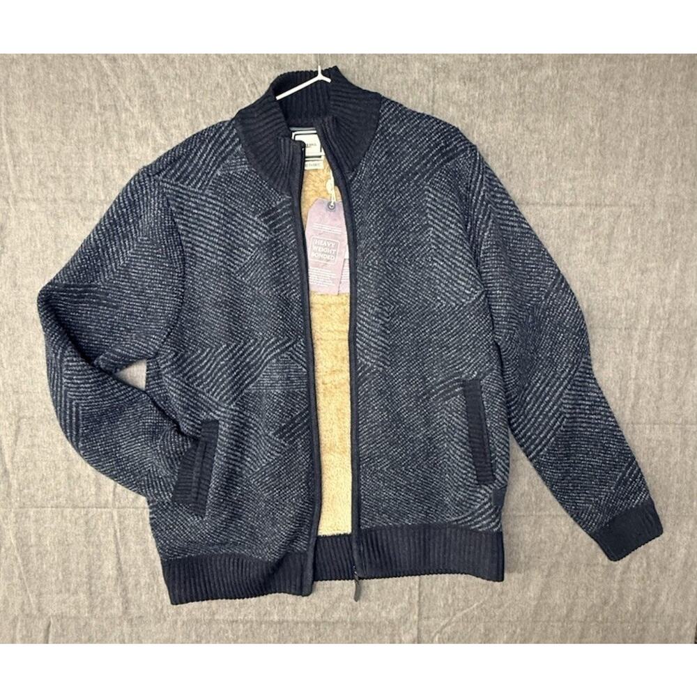 BRAVE SOUL LONDON Mens NEW Full Zip Knited Lined Sweater Jacket 2XL